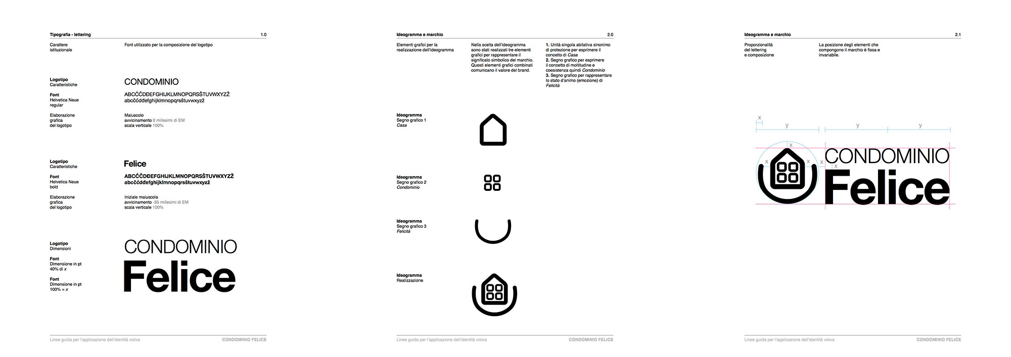 Brand identity Condominio Felice