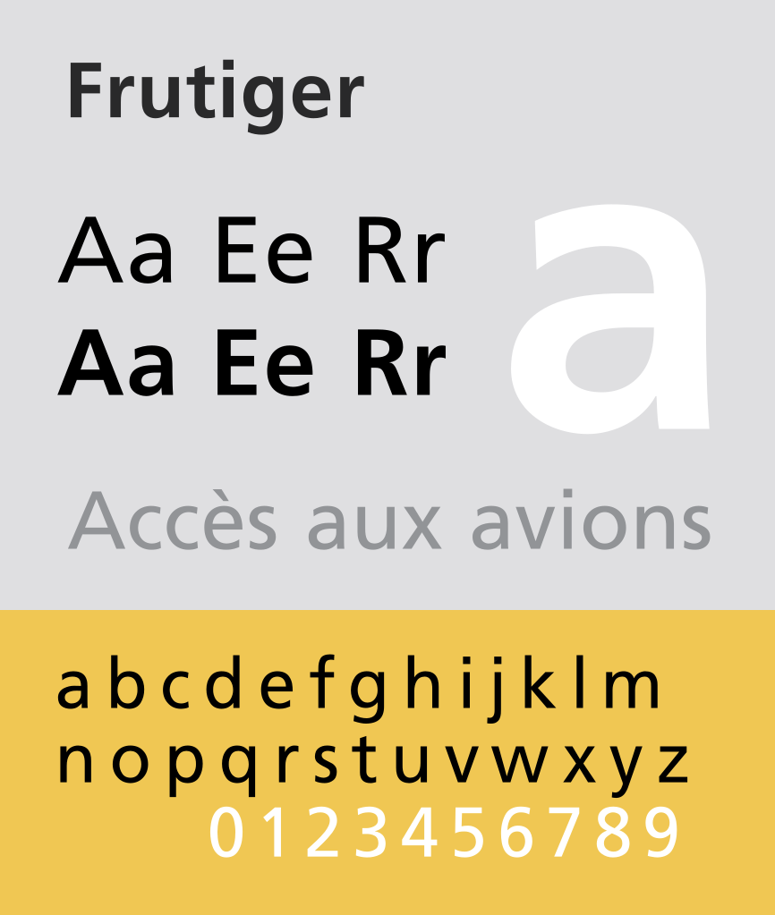 Frutiger font